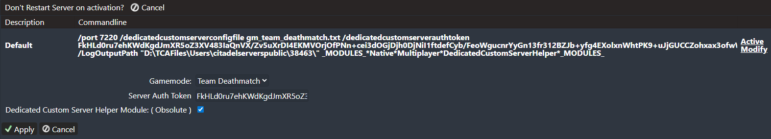 Dedicated Custom Server Helper Setup