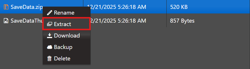 Uploading Save File 4