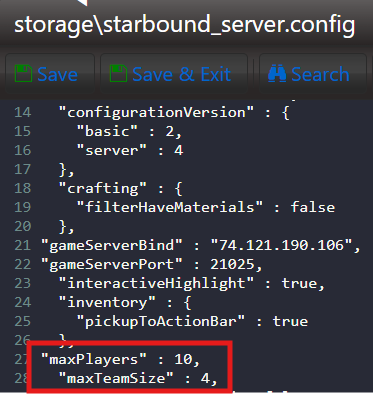 Configuring Player Limits and Team Size 2