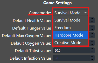 Changing Gamemode 2
