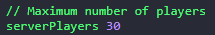 Configuring Max Players 2