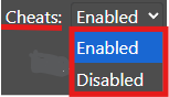 Enabling Cheats 1