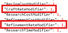 Crafting Rates 1
