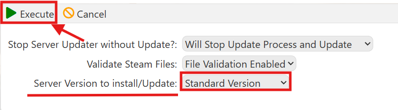 Updating Server 1
