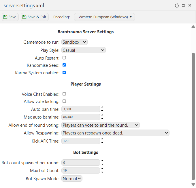 Server Configuration 1