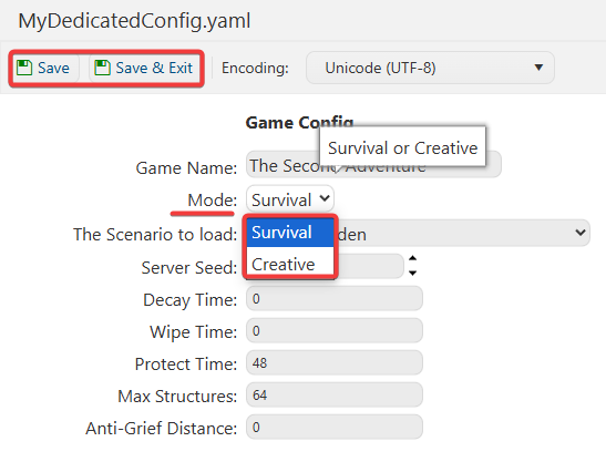 Adjusting Game Mode 1