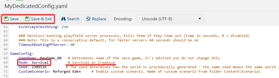 Adjusting Game Mode 2
