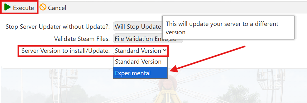 Switching to Experimental Branch 1