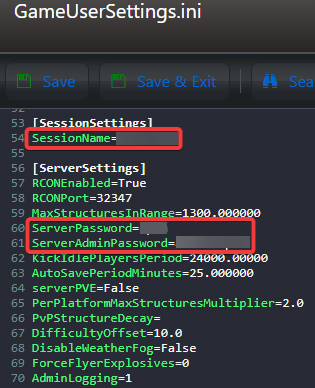 Edit Gameusersettings.ini Using Text Editor